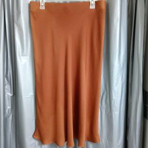Banana Republic Satin Midi Skirt